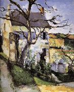 Paul Cezanne and tree house oil painting reproduction